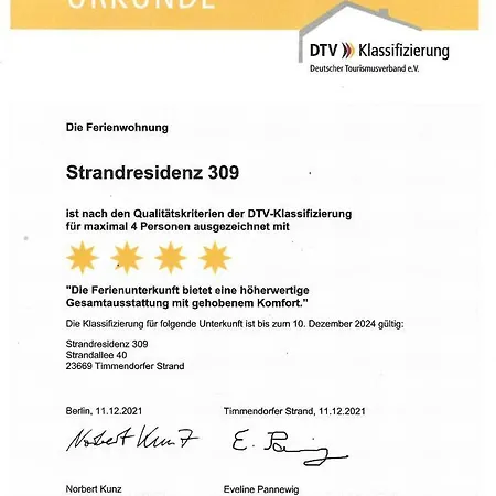 Apartmán Strandresidenz-309 Timmendorfer Strand